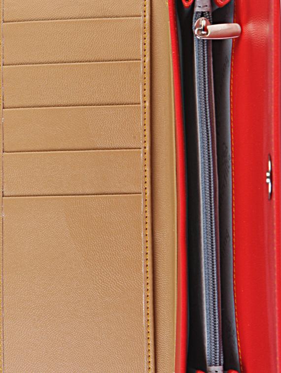 red & beige color block wallet set (set of 2) - 1008084 - Zoom Image - 3