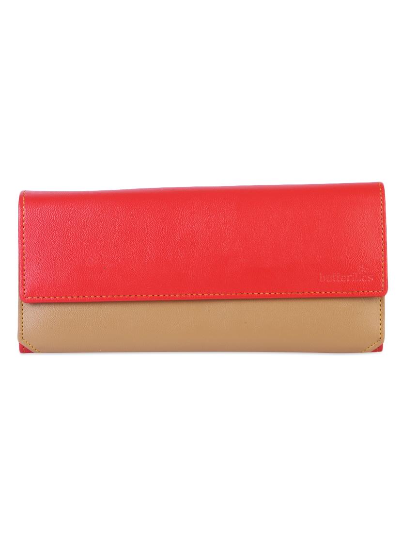red & beige color block wallet set (set of 2) - 1008084 - Zoom Image - 6