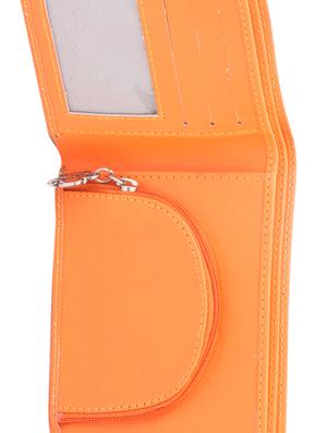 orange pink combo leatherette wallet - 1008087 - Standard Image - 7
