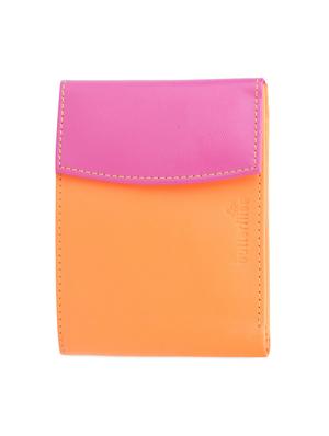 orange pink combo leatherette wallet - 1008087 - Standard Image - 8
