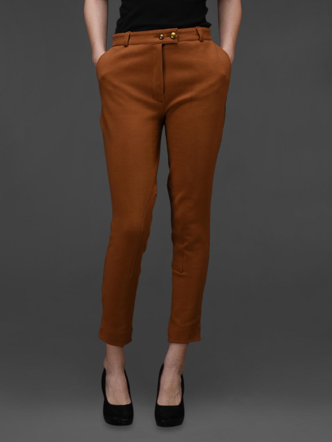 tan cotton knitted jegging - 1008678 - Zoom Image - 1