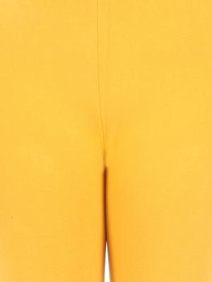 yellow cotton blend capri - 10087225 - Standard Image - 4