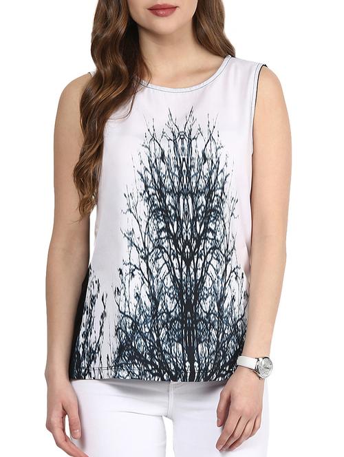 grey polyester top - 10088481 - Standard Image - 1