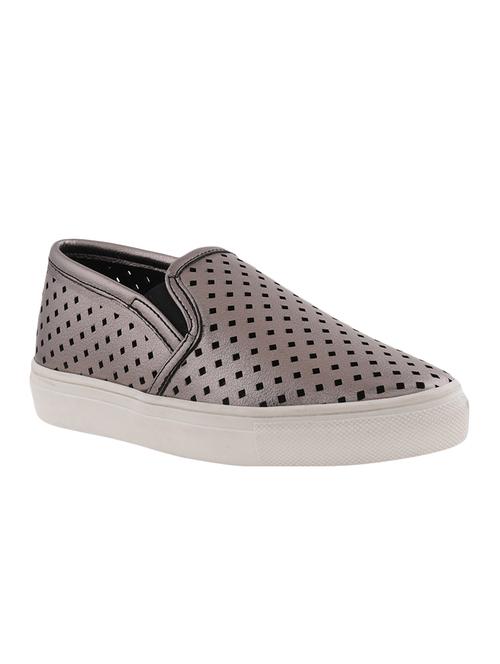 silver plimsolls casual shoe - 10096253 - Standard Image - 1