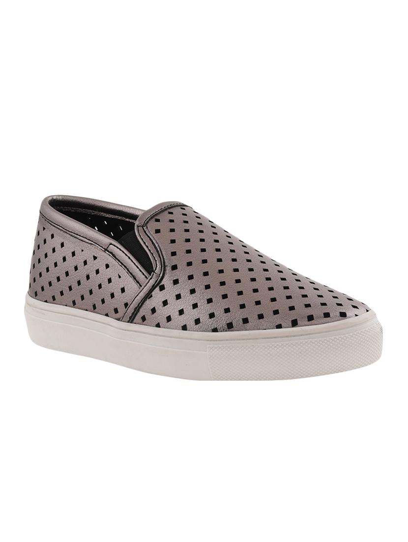 silver plimsolls casual shoe - 10096253 - Zoom Image - 1