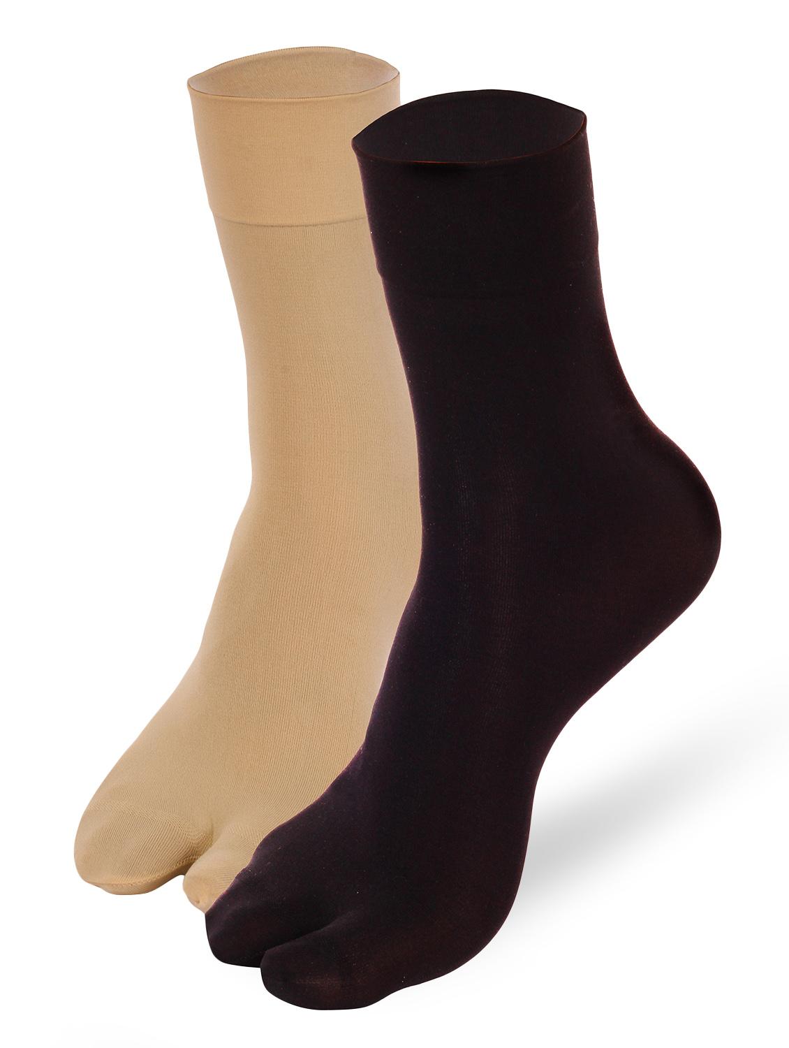beige & black nylon sock - 10102871 - Zoom Image - 1