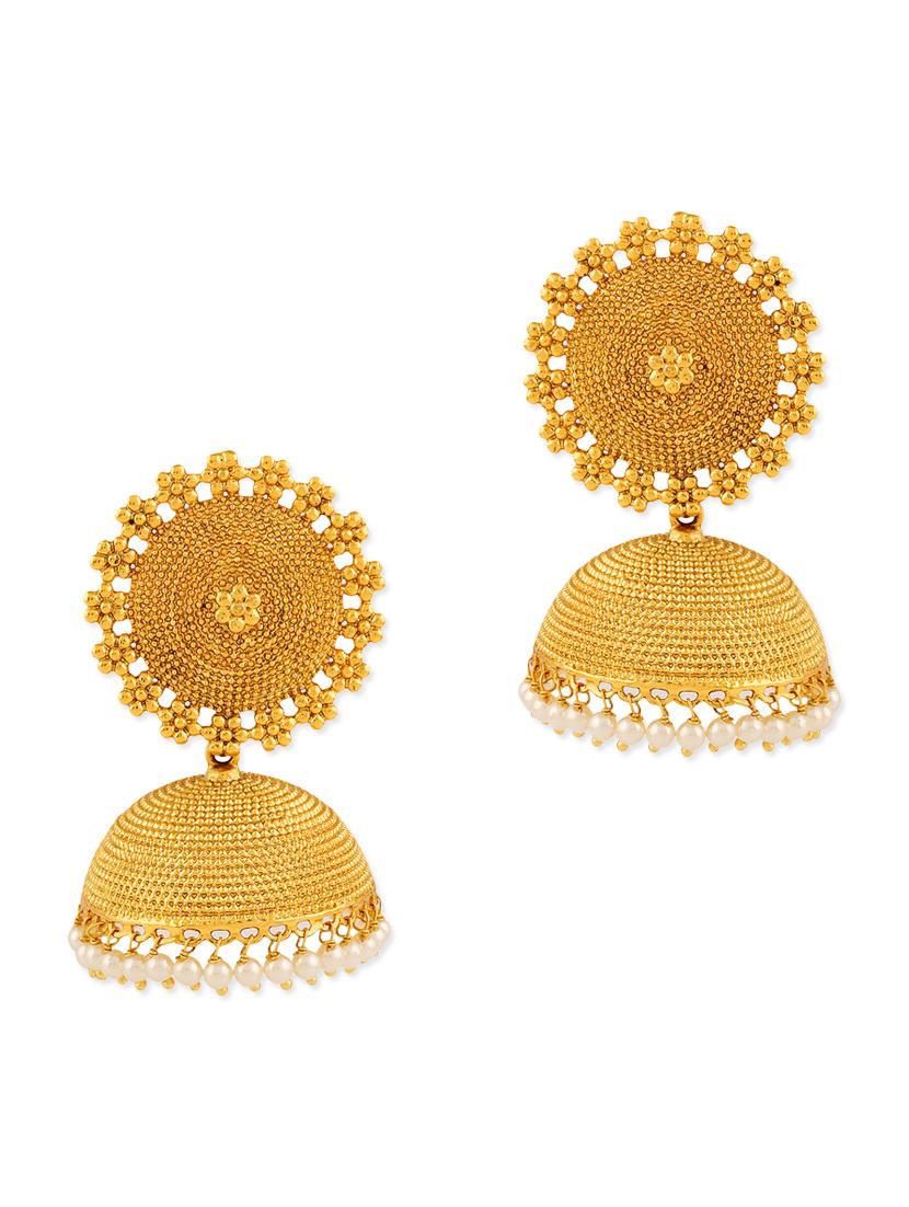 gold copper earring