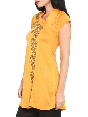 yellow kurti - 10125760 - Standard Image - 2