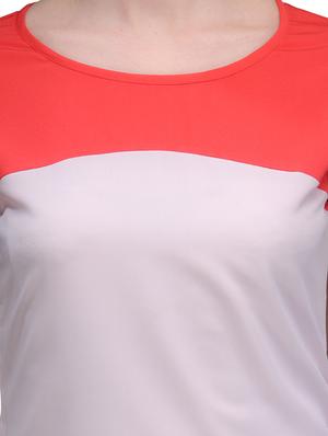 white poly crepe top - 10140665 - Standard Image - 4