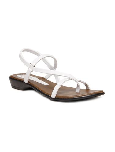 white leatherette sandal - 10156562 - Very Small Image - 1