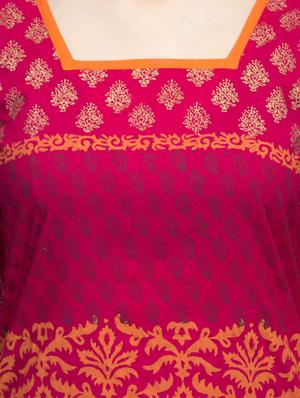 printed straight kurta - 10157386 - Standard Image - 4