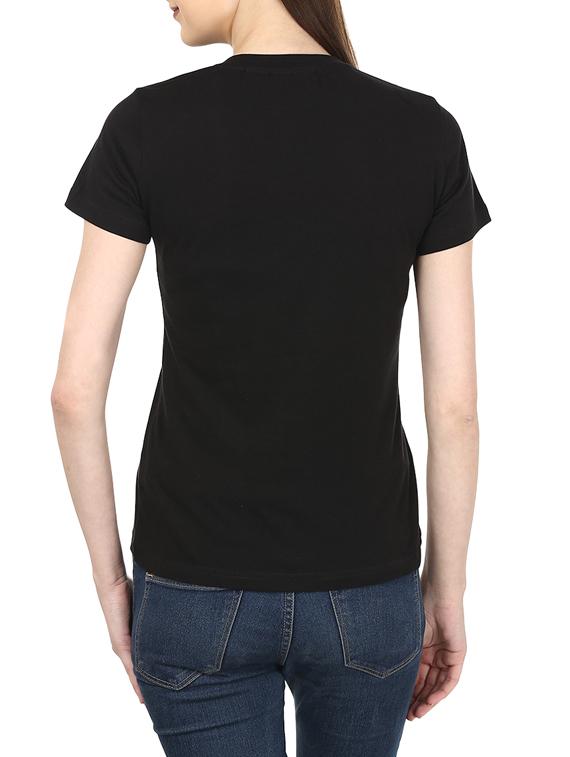 black cotton tee - 10164986 - Zoom Image - 3