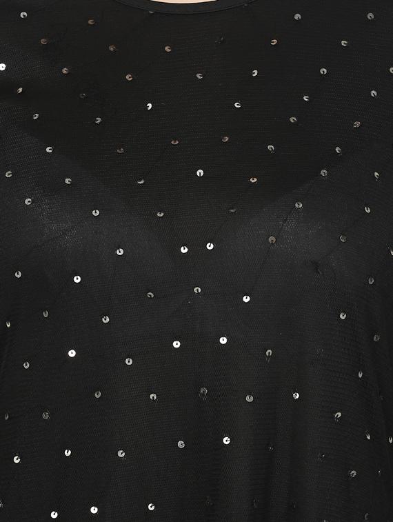 round neck sequins a-line dress - 10165013 - Zoom Image - 4