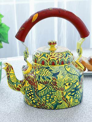 fish print aluminium tea kettle - 1016914 - Standard Image - 7