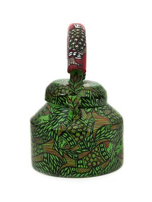 green painted aluminium tea kettle - 1016917 - Standard Image - 4