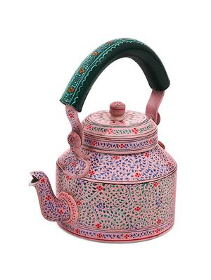 pink painted aluminium tea kettle - 1016918 - Standard Image - 2