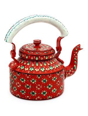 orange painted aluminium tea kettle - 1016926 - Standard Image - 5