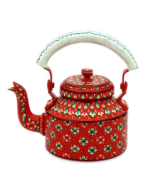 orange painted aluminium tea kettle - 1016926 - Zoom Image - 1