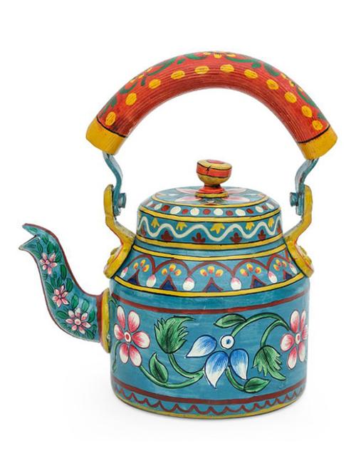 floral hand painted tea kettle - 1016976 - Standard Image - 1