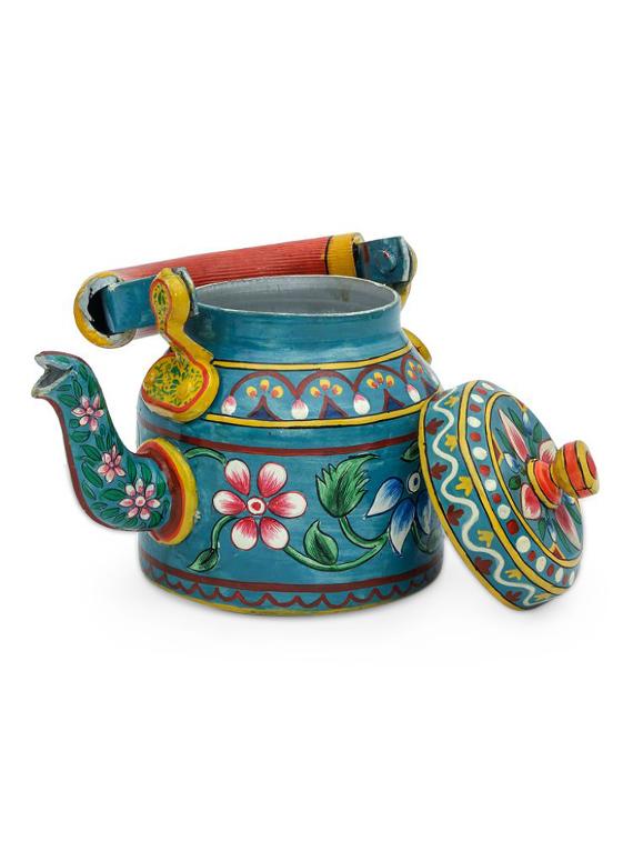 floral hand painted tea kettle - 1016976 - Zoom Image - 3