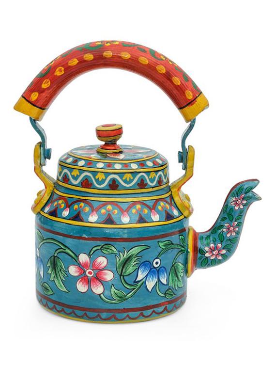 floral hand painted tea kettle - 1016976 - Zoom Image - 5