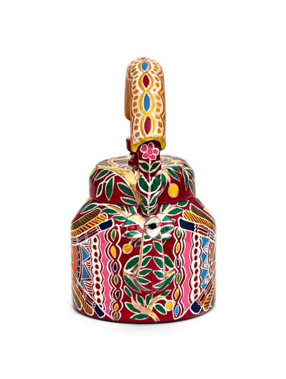 ethnic peacock painted tea kettle - 1016978 - Zoom Image - 4