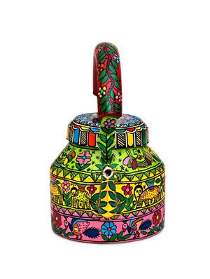 multicoloured hand painted tea kettle - 1016987 - Standard Image - 4
