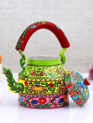 multicoloured hand painted tea kettle - 1016987 - Standard Image - 5