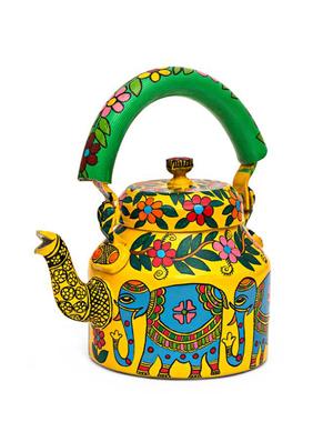 ethnic elephant painted tea kettle - 1016989 - Standard Image - 2