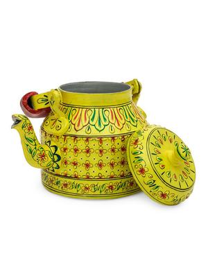 yellow painted aluminium tea kettle - 1016994 - Standard Image - 3