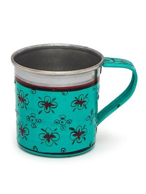 sea-green painted tea cup set (6pcs) - 1017024 - Standard Image - 2