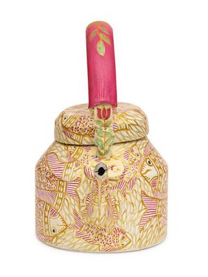multicoloured hand painted aluminium tea set - 1017035 - Standard Image - 6