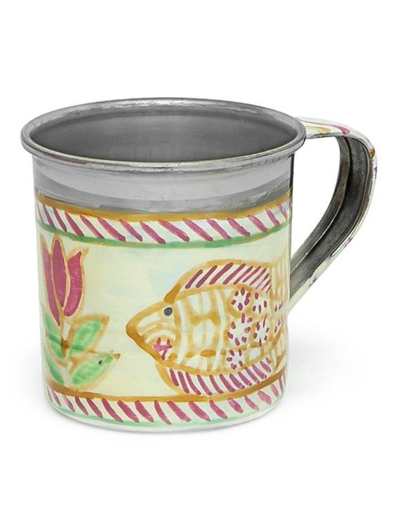 multicoloured hand painted aluminium tea set - 1017035 - Zoom Image - 10