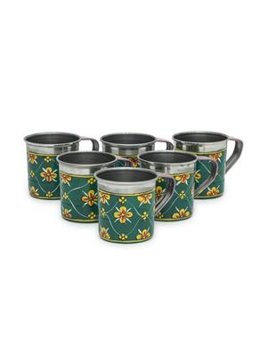 dark green handpainted tea set - 1017040 - Standard Image - 10