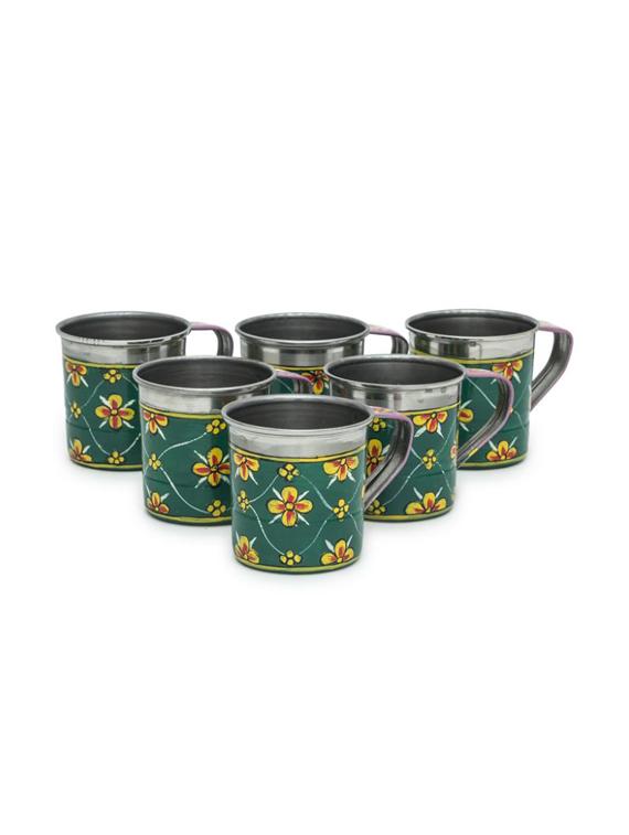 dark green handpainted tea set - 1017040 - Zoom Image - 10