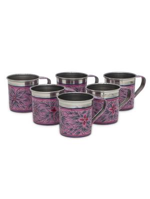mauve floral handpainted tea set - 1017041 - Standard Image - 10