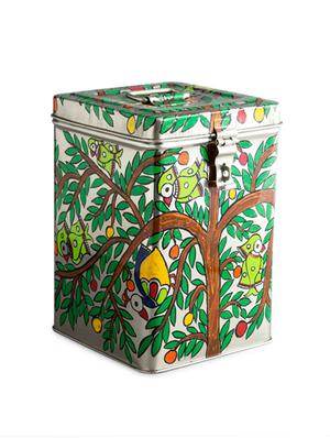 multicoloured hand- painted container - 1017057 - Standard Image - 3