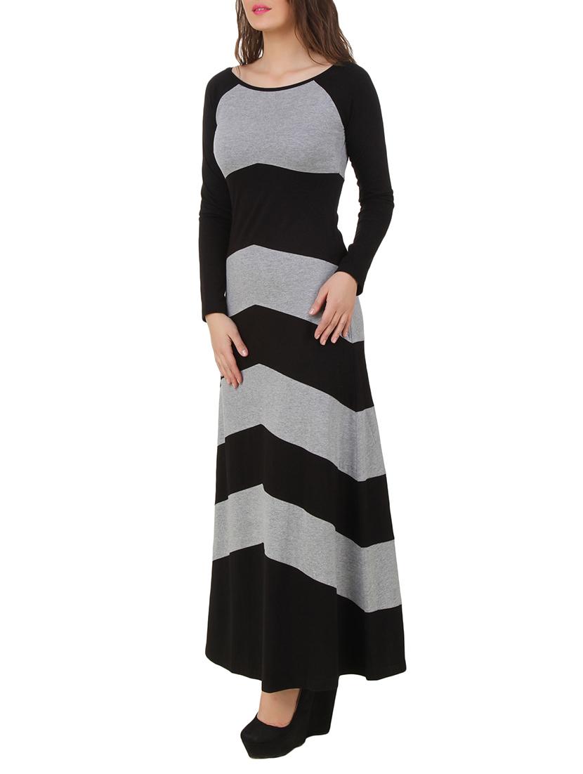 grey cotton blend dress - 10193732 - Zoom Image - 2