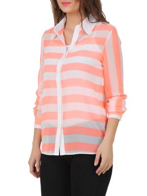 long sleeved striped shirt - 10193773 - Standard Image - 2