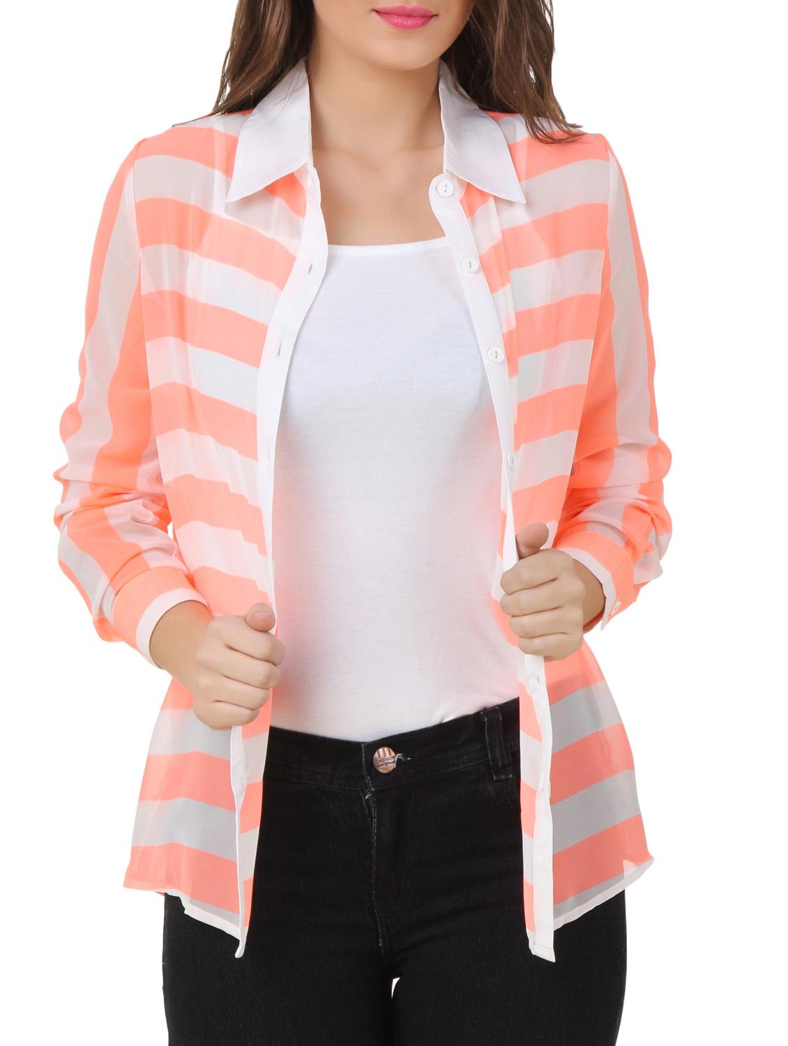 long sleeved striped shirt - 10193773 - Zoom Image - 1