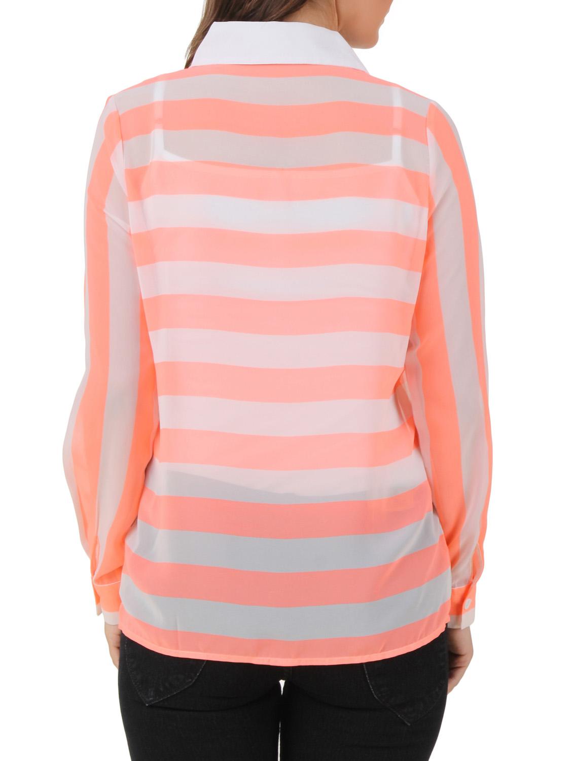 long sleeved striped shirt - 10193773 - Zoom Image - 3
