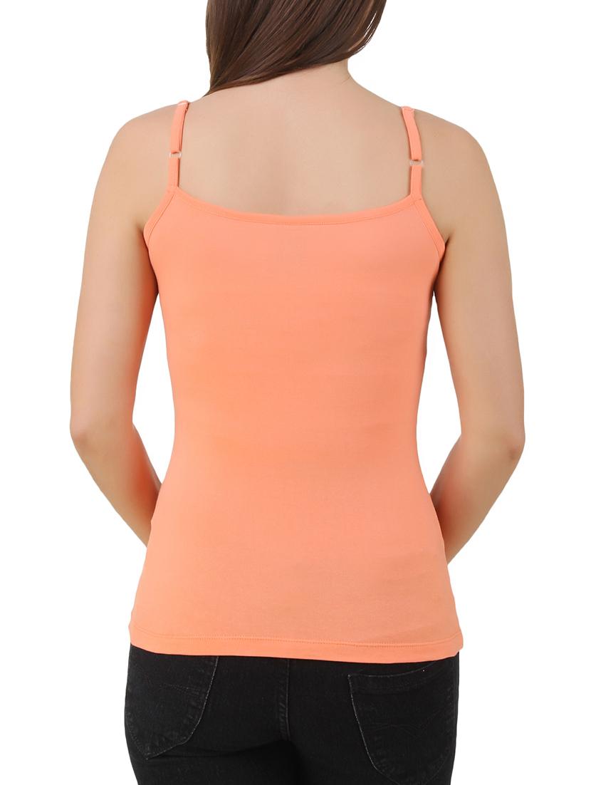 coral cotton solid camisole - 10193804 - Zoom Image - 3