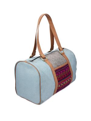 woven panel duffle bag - 1020563 - Standard Image - 4