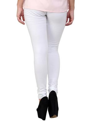 white cotton leggings - 10229418 - Standard Image - 3