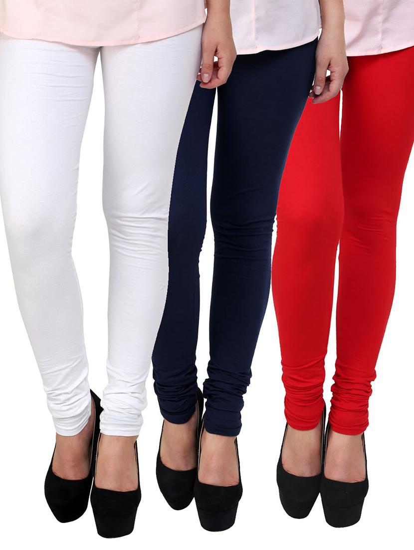 multi colored cotton leggings - 10229551 - Zoom Image - 1