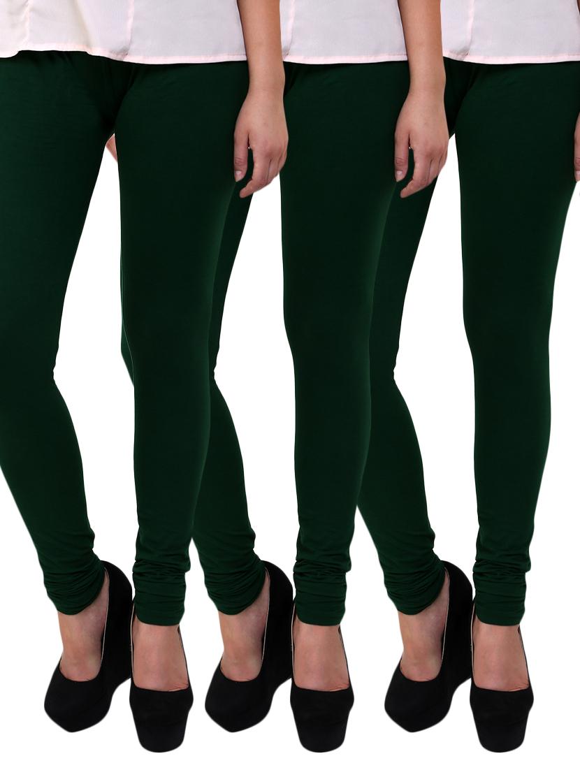 green cotton leggings - 10229563 - Zoom Image - 1