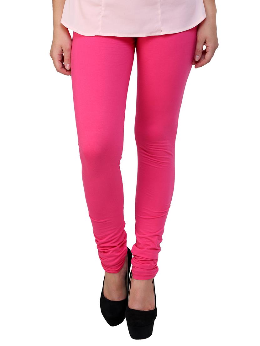 pink cotton leggings - 10229567 - Zoom Image - 2