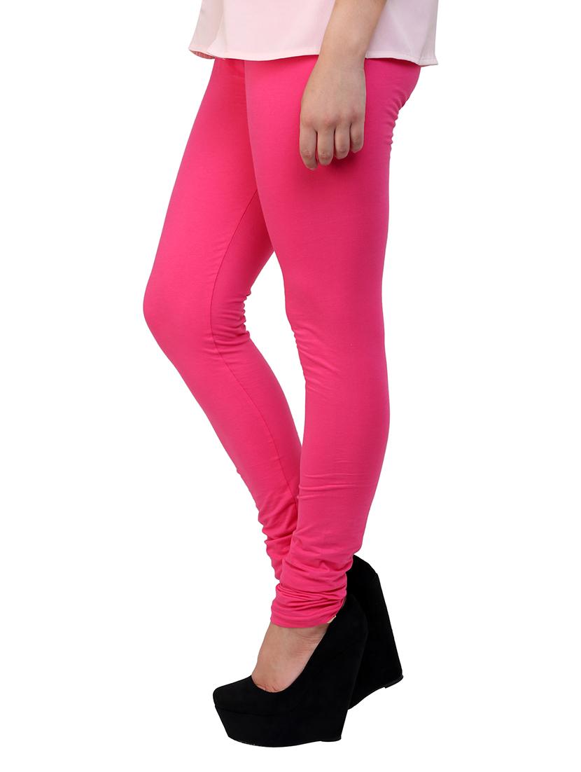 pink cotton leggings - 10229567 - Zoom Image - 3