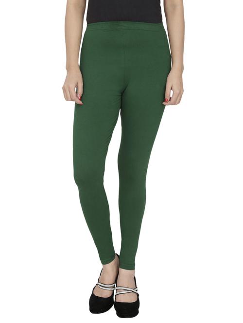 green cotton leggings - 10229626 - Standard Image - 1