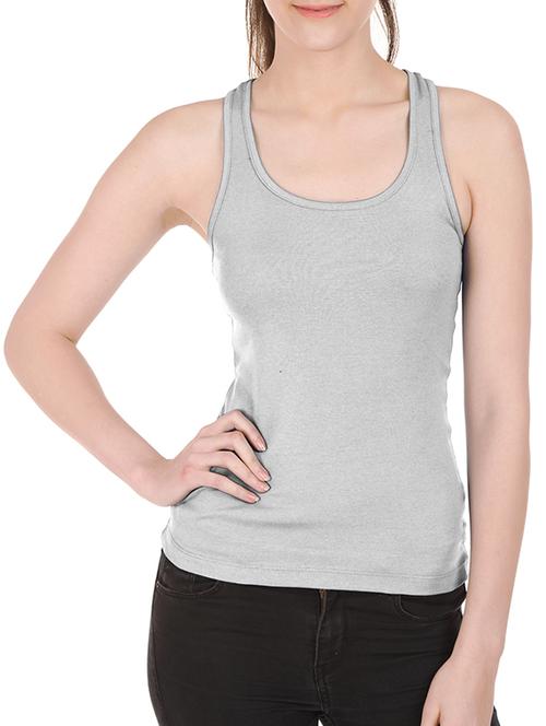 friskers grey cotton tank top - 10233584 - Standard Image - 1